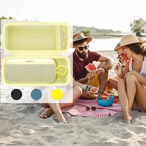 khanka Hard Case for Bose SoundLink Plus Bluetooth Speaker, Citrus Yellow | Protects Speaker & Accessories thumbnail 8