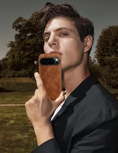 X-level PU Leather Case for Google Pixel 10/10 Pro, Brown | Slim Fit Shockproof Business Style thumbnail 7
