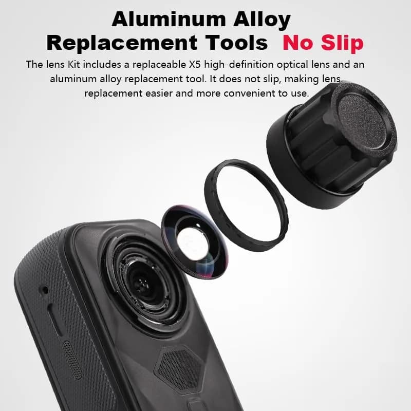 Jakoly Lens Replacement Kit for Insta360 X5 | Optical Glass Cover & Removal Tool, Easy DIY Repair thumbnail 5