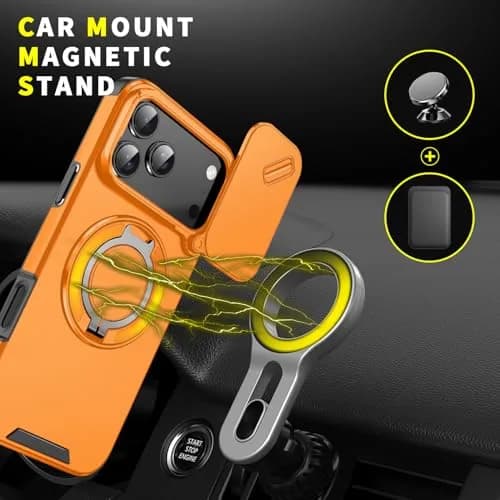 Doulings for iPhone 16 Pro Max Case,Black,Slide Camera Cover,Kickstand | Precise Fit & Military Grade Protection thumbnail 6