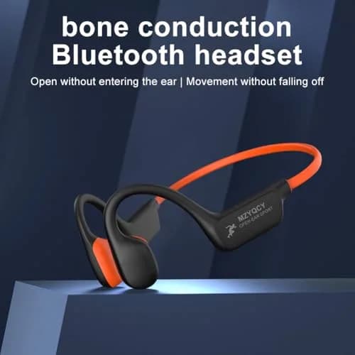 MZYQCY Open-Ear Wireless Earbuds Bluetooth 5.4 Headset with Mic, 15 Hours Playtime, IPX6 Waterproof, 29g Lightweight Orange thumbnail 3