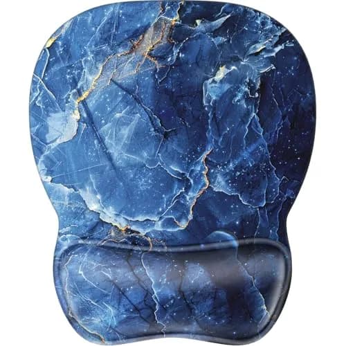 MROCO Ergonomic Mouse Pad with Gel Wrist Rest, 9.4 x 8.1 Inch Ocean Marble | Reduce Wrist Strain — Ocean Marble