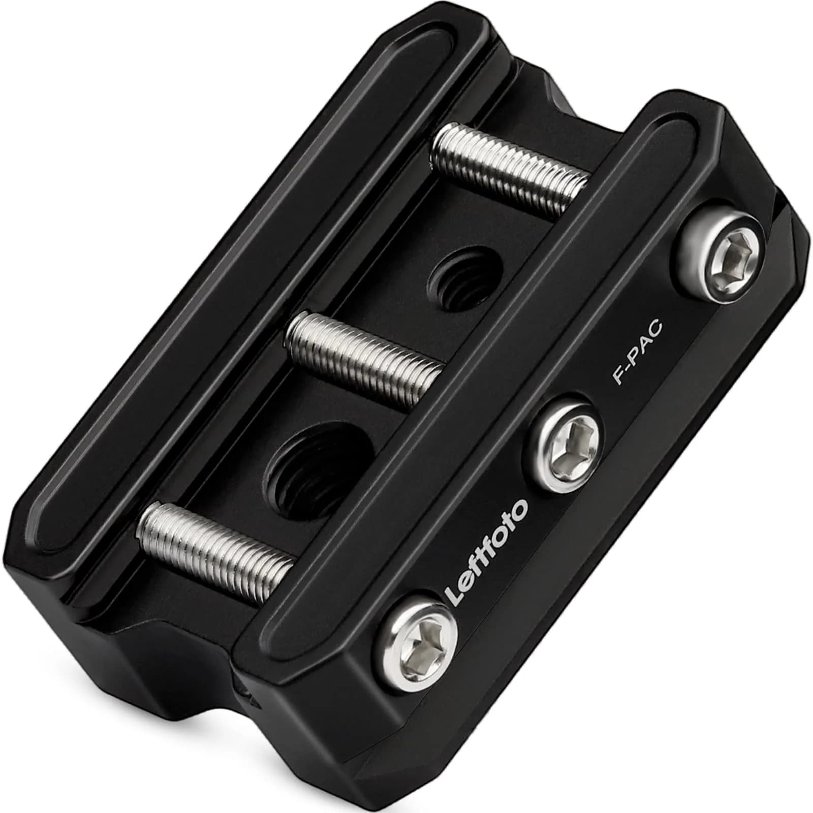 Leftfoto Picatinny Arca-Swiss Rail Clamp, Dual System, Safety Stops | Quick Lock, Aluminum CNC, 4 Stop Screws - main product image