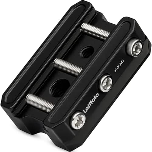 Leftfoto Picatinny Arca-Swiss Rail Clamp, Dual System, Safety Stops | Quick Lock, Aluminum CNC, 4 Stop Screws thumbnail 1