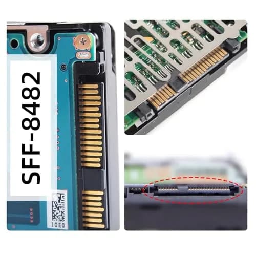 Xiwai SFF-8482 SAS 29Pin to 5Gbps USB 3.0 Raid Adapter Card | Supports SAS/SATA 6Gbps, 10x USB 2.0 thumbnail 4