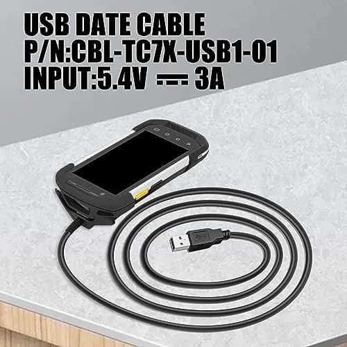 Sicimly 10pcs TC77 USB Charger Cable 1.96m (77.2 inches) | Fast Charging & Data Transfer for Zebra Scanners thumbnail 2