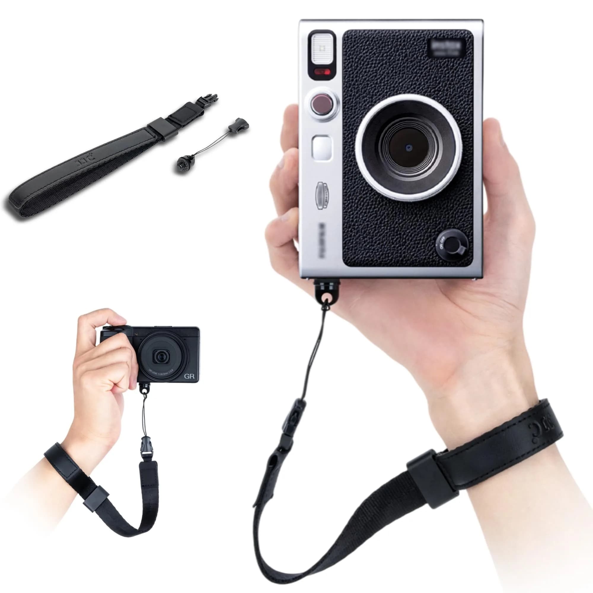 Kiorafoto Mini EVO Strap, Adjustable Nylon Camera Hand Wrist Strap Lanyard with 1/4"20 & Quick Release for Ricoh GR IV III IIIx II GRIV GRIII GR4 GR3X Sony RX100 VII ZV-1 ZV-1F G7X Mark III II SX740 HS
