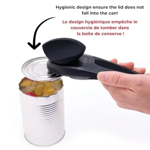 Starfrit MightiCan Can Opener Safe Smooth-Cut Comfort Grip Black | Hygienic & Durable (70-120 chars) thumbnail 5