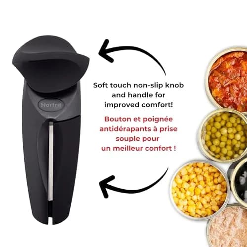 Starfrit MightiCan Can Opener Safe Smooth-Cut Comfort Grip Black | Hygienic & Durable (70-120 chars) thumbnail 7