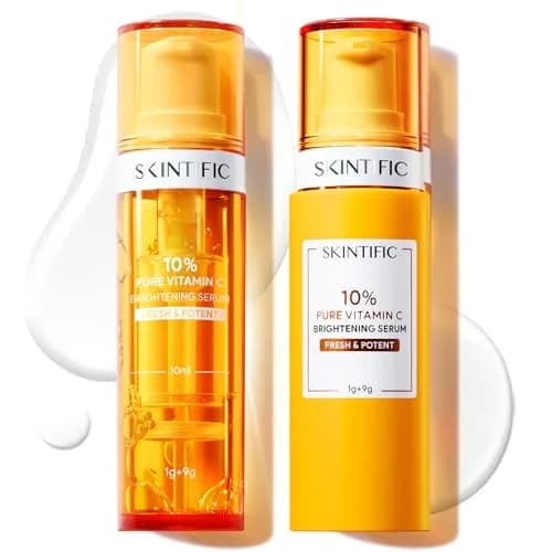 SKINTIFIC Dual-Chamber Vitamin C Serum with 10% Pure Vitamin C Powder | Fresh, Stable & Oxidation-Safe thumbnail 1