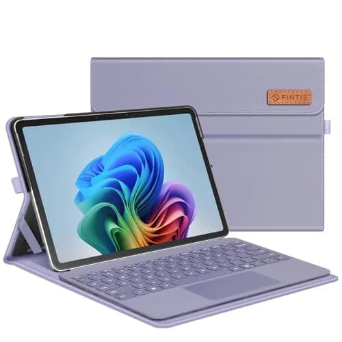 Fintie Portfolio Case for Microsoft Surface Pro 12 inch 1st Edition (2025) Lilac Purple | Multi-Angle Viewing Business Cover with Stylus Holder thumbnail 1