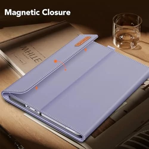 Fintie Portfolio Case for Microsoft Surface Pro 12 inch 1st Edition (2025) Lilac Purple | Multi-Angle Viewing Business Cover with Stylus Holder thumbnail 7