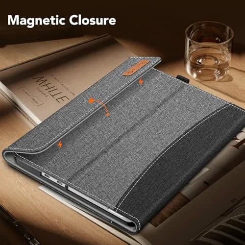 Fintie Portfolio Case for Microsoft Surface Pro 12 inch 1st Edition (2025) Gray | Multi-Angle Viewing Business Cover with Pocket & Stylus Holder thumbnail 8