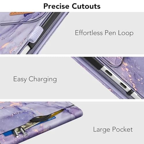 FINTIE Portfolio Case for Microsoft Surface Pro 12 inch 1st Edition (2025) | Multi-Angle Viewing & Premium Synthetic Leather thumbnail 5