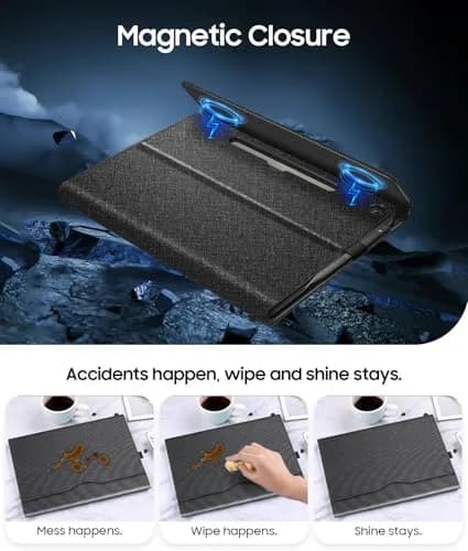 Fintie Protective Portfolio Case for Microsoft Surface Pro 12 inch (2025) | Multi-Angle Viewing Business TPU Back Cover with Pocket & Stylus Holder thumbnail 7