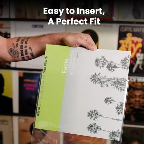 EVEO 200x Outer Vinyl Record Sleeves 3 Mil | Crystal Clear LP Album Covers 32.4 cm (12.75") thumbnail 3