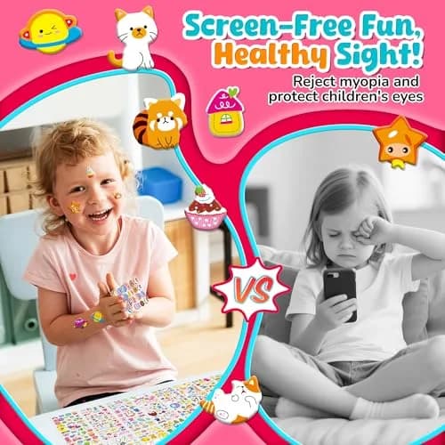Sinceroduct 3D Stickers for Kids & Toddlers | 3200+ Puffy Reward Stickers for Classroom & Crafts thumbnail 4