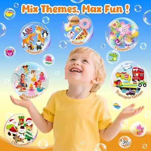 Sinceroduct 3D Stickers for Kids & Toddlers | 3200+ Puffy Reward Stickers for Classroom & Crafts thumbnail 6