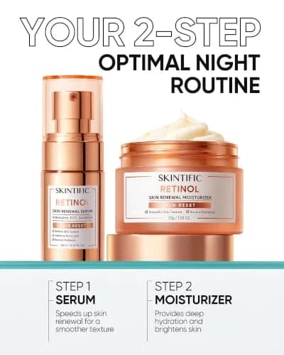 SKINTIFIC Retinol Skin Renewal Moisturizer 30g | Night Cream for All Skin Types thumbnail 8