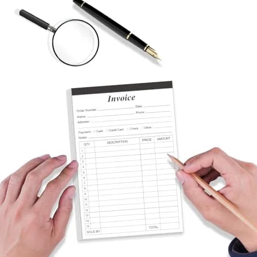 Yaridar Invoice Receipt Book 5-Pack | Carbonless 2-Part, 5.5" x 8.5" for Small Business thumbnail 6