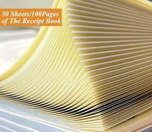 Yaridar Invoice Receipt Book 5-Pack | Carbonless 2-Part, 5.5" x 8.5" for Small Business thumbnail 4