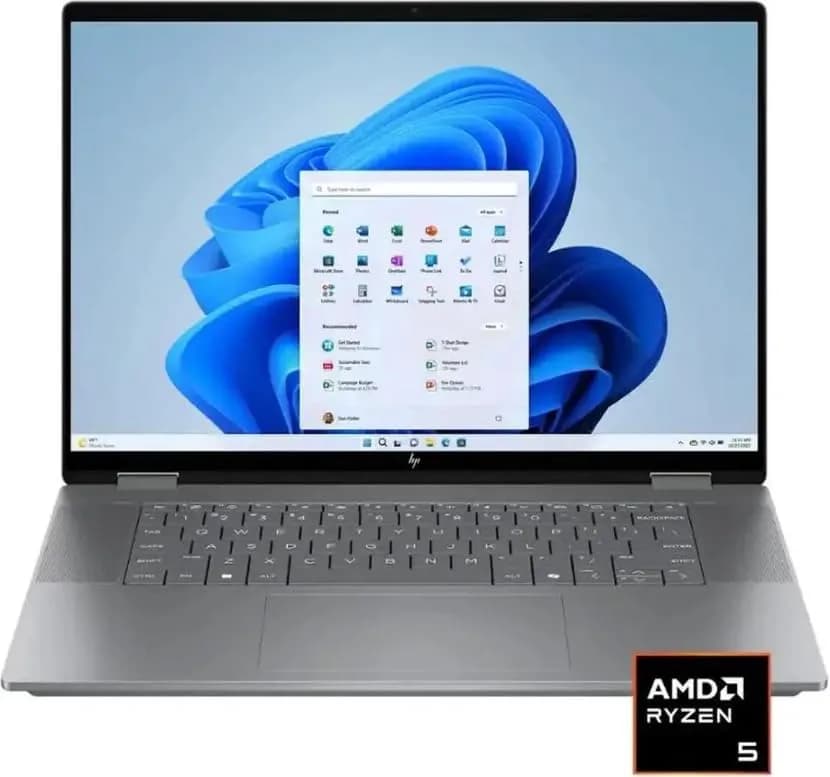 HP OmniBook X Flip 2-in-1 16" WUXGA Touchscreen Laptop | AMD Ryzen 5 220 |AMD Radeon 740M | Backlit | 8GB DDR5 | 512GB SSD | Meteor Silver | Windows 11 Pro thumbnail 5