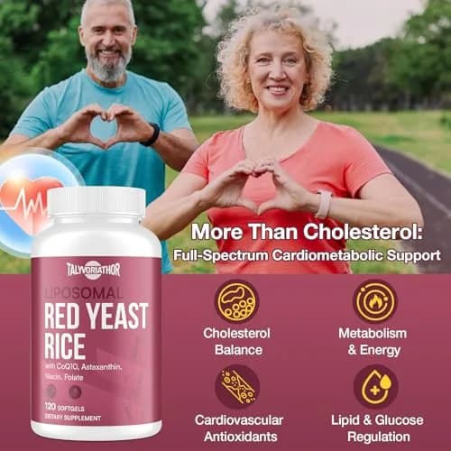 Talyvorlathor Liposomal Red Yeast Rice 1200mg with CoQ10 & Astaxanthin thumbnail 6