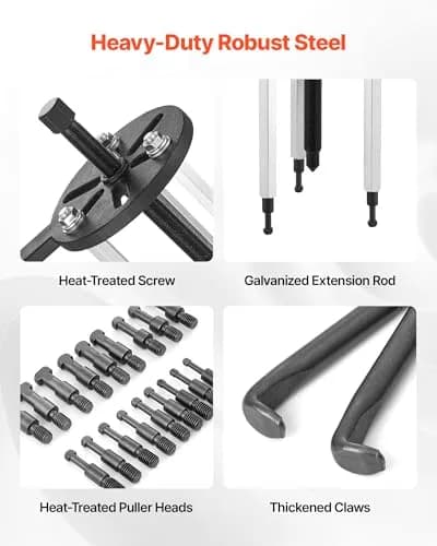 VEVOR 21-in-1 Bearing Puller Set | Heavy Duty 3-Jaw Disassembly Tool for Automotive Bearings thumbnail 4