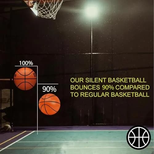 Rzkipdy Silent Basketball Size 5 (27.5") | Noise-Free Indoor Training for All Ages thumbnail 5