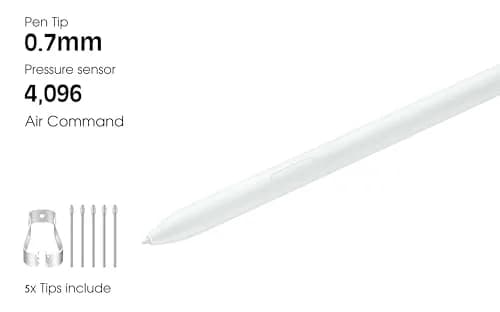 yelzoolny Mint S Pen Replacement for Samsung Galaxy Tab S9 FE & S10 FE | 0.7mm Fine Tip, Magnetic Attraction thumbnail 2