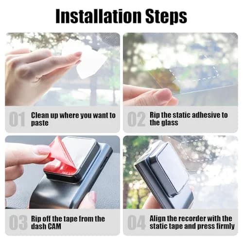 GUGUMO 16-Pack Dash Cam Windshield Sticker Kit with 2 Sizes | Static Cling for Secure HUD Mounting thumbnail 3