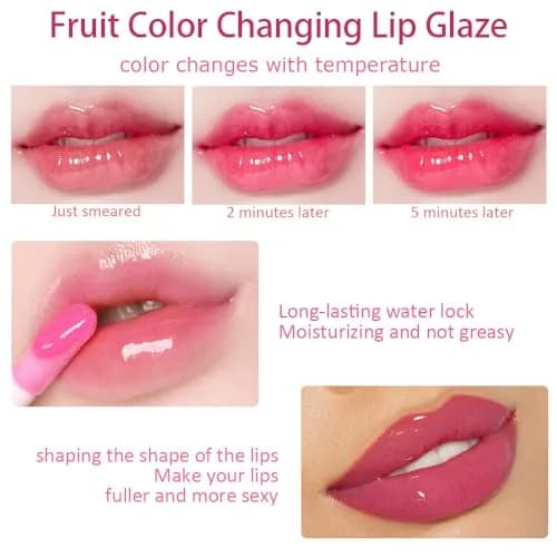 BINGBRUSH Fruity Color Changing Lip Gloss 3 Pack | Longlasting, Hydrating Lip Oil for Girls (1 Count) thumbnail 5