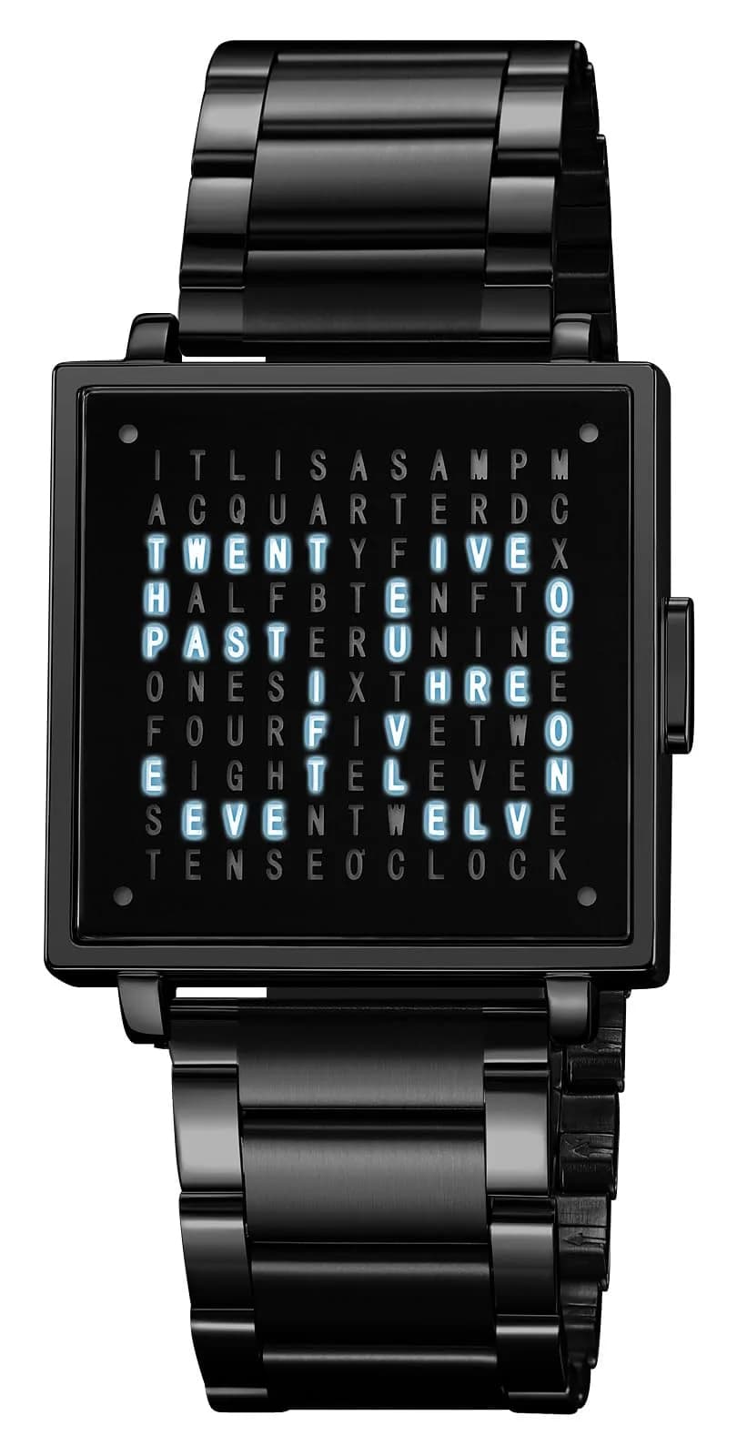 Gosasa Square Men's Luxury Watch with Leather Strap & Date Display | 36mm Case, 30M Water Resistant — Black B