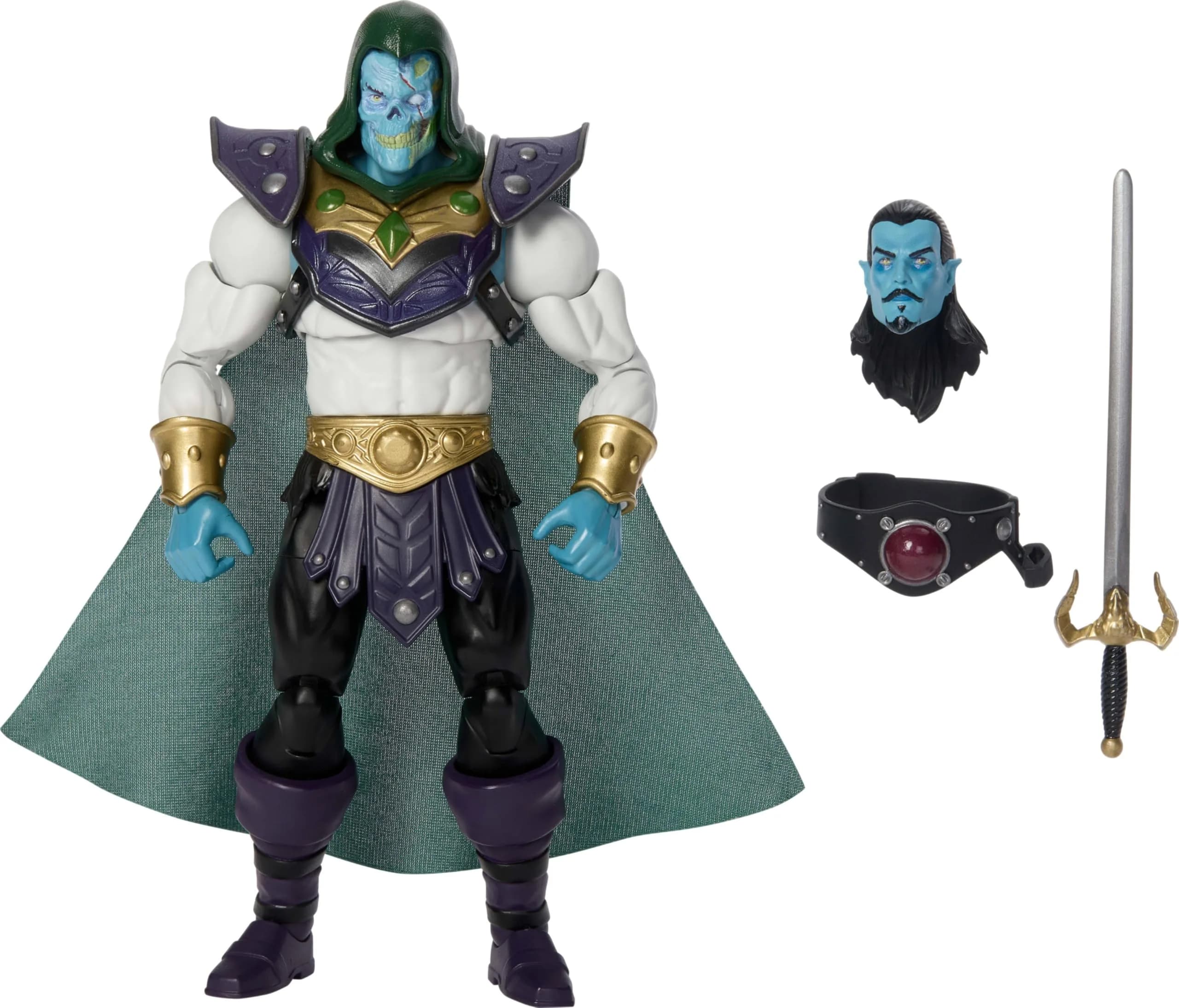 Masters of the Universe Masterverse Keldor Action Figure | 7-inch Scale, 30 Points Articulation, Zombie Head, Collector's Display