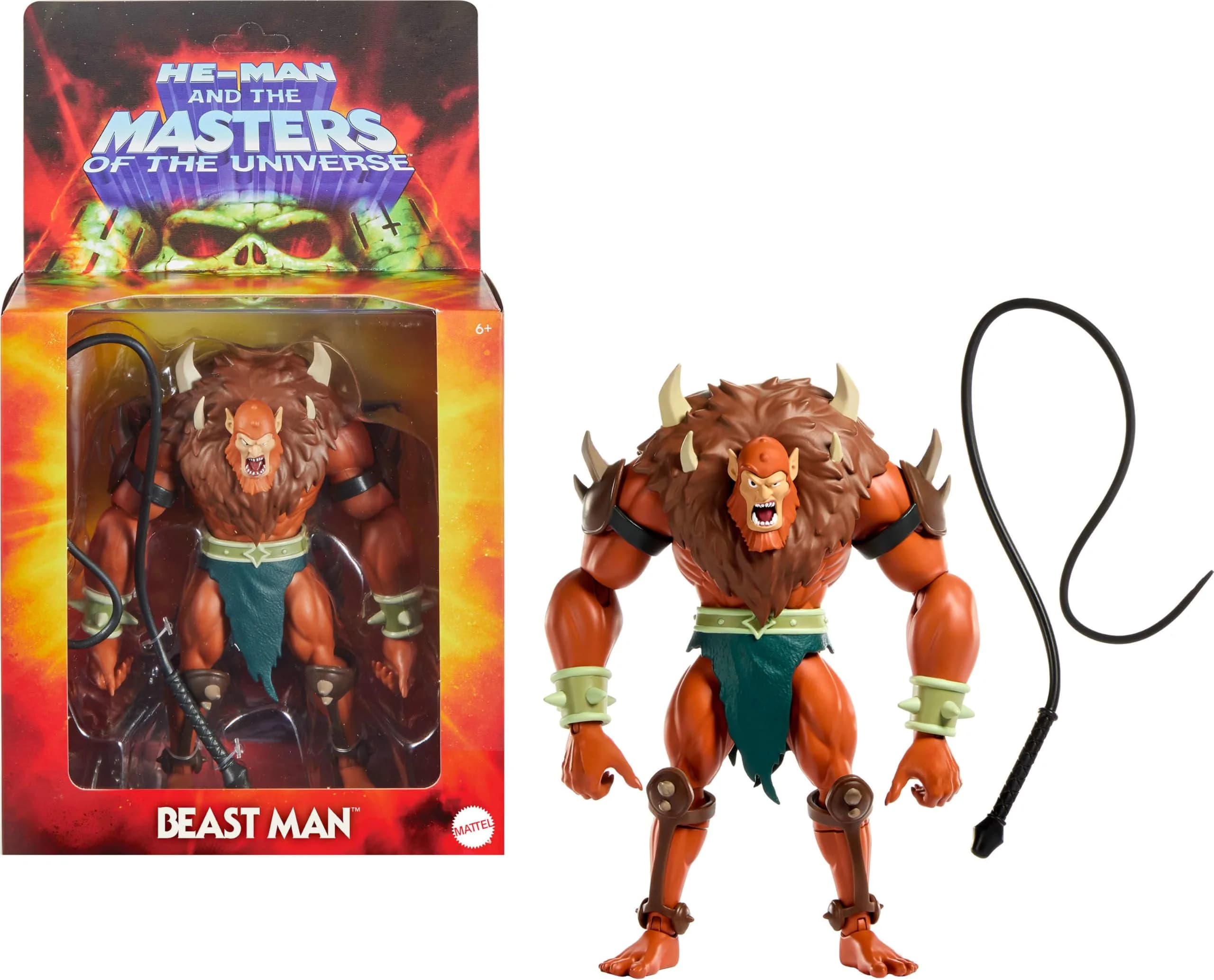Masters of the Universe Origins Beast Man Deluxe Action Figure | 5.5-inch Scale, Modern Posability, Collector-Grade