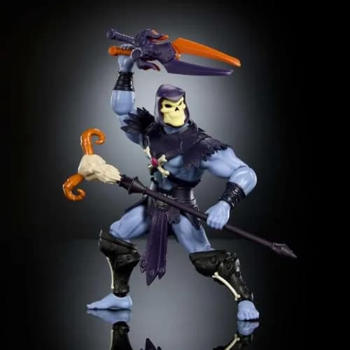 Masters of the Universe Origins Skeletor Action Figure 5.5-inch | Retro 200X Style with Articulation thumbnail 4