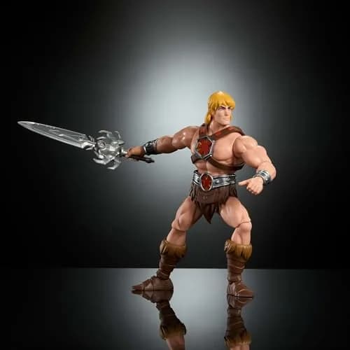 Masters of the Universe Origins 200X He-Man Action Figure 5.5-Inch | Retro Style & Modern Posability thumbnail 5