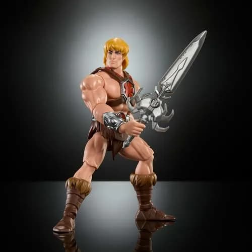 Masters of the Universe Origins 200X He-Man Action Figure 5.5-Inch | Retro Style & Modern Posability thumbnail 4