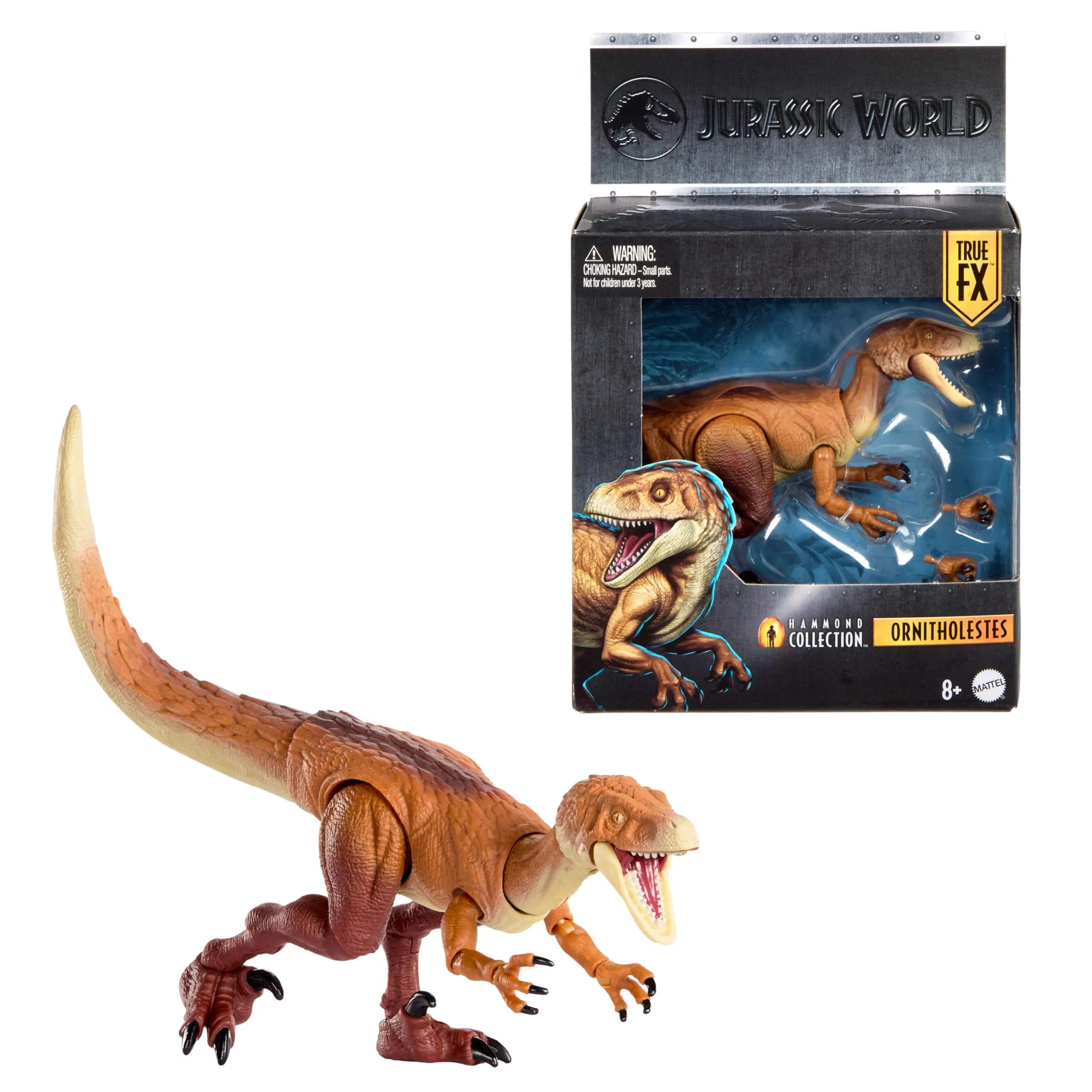 Mattel Jurassic World Hammond Collection Ornitholestes Figure 7.48 cm (2.95 in) | ASTM-Tested Toy Figure