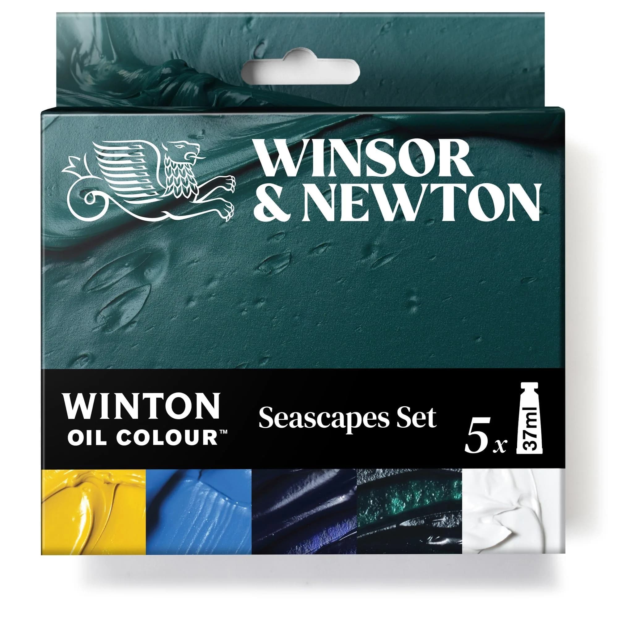 Winsor & Newton Winton Oil Color Paint Set, Seascape, 5 x 37ml Tubes | Vibrant, Lightfast & Large Volume - main product image