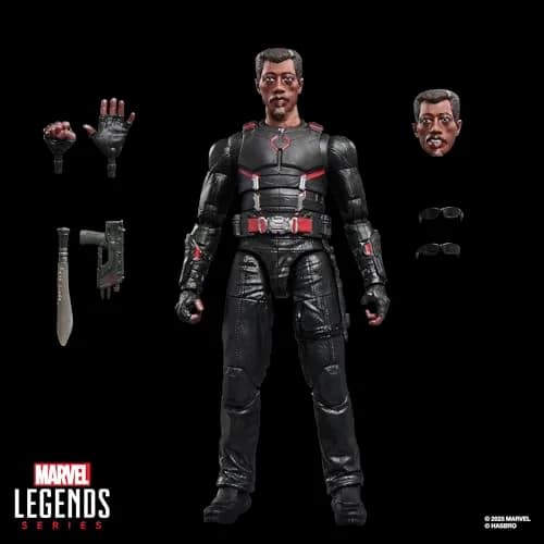 Marvel Legends Series Marvel's Blade Action Figure 6-Inch (15 cm) | Movie-Inspired Collectible with 7 Accessories thumbnail 2