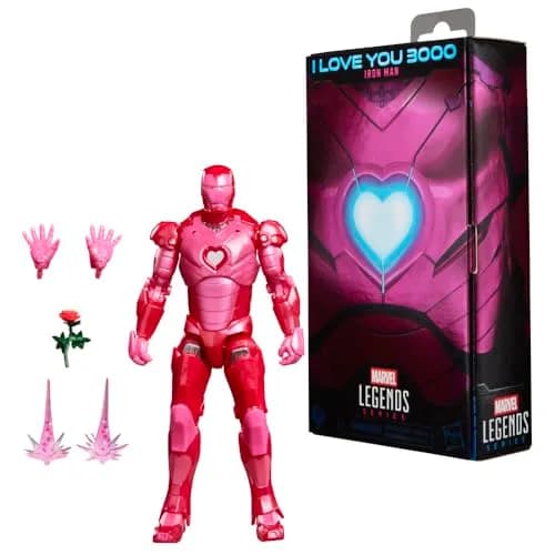 Marvel Legends Series I Love You 3000 Iron Man 6-Inch Action Figure | Heart-Themed Collectible Gift thumbnail 3