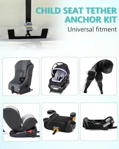 NORTHYUN Car Seat Latch Anchor Child Safety Seat Tether Kit | Universal ISOFIX Adapter for Older Vehicles thumbnail 6
