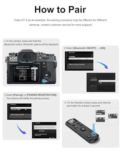Hanpusen Rechargeable Wireless Camera Remote Control with OLED Screen for Fujifilm Cameras | 10m (32.8ft) Range thumbnail 8