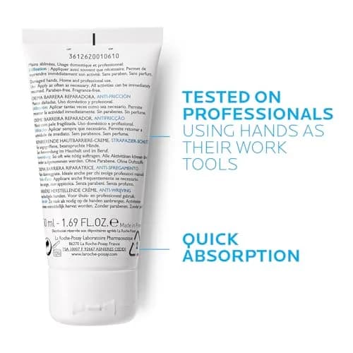 La Roche-Posay Cicaplast Hand Cream 100ml (3.38 Fl Oz) | Instant Relief for Dry Cracked Hands thumbnail 4