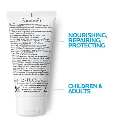La Roche-Posay Cicaplast Hand Cream 100ml (3.38 Fl Oz) | Instant Relief for Dry Cracked Hands thumbnail 8