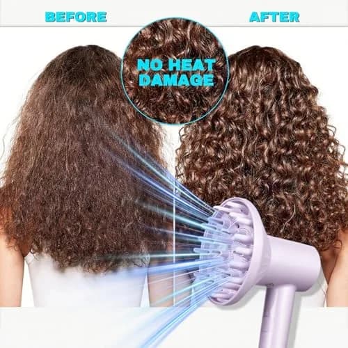 SEICHYGO Purple Diffuser for Hair Dryer | Compatible with Laifen SE Lite, 360° Rotating, Gentle on Fine Hair (150 characters) thumbnail 4