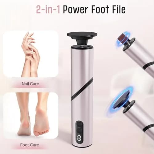 ZHOUMADE Electric Foot Callus Remover 1 Pack | 9-Speed Rechargeable Pedicure Tool thumbnail 5