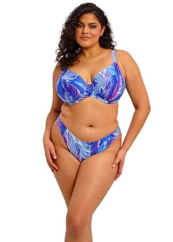 Elomi Swim Maluku Island Underwire Plunge Bikini Top 36HH | Supportive, Fully Lined, UK Sizing thumbnail 1