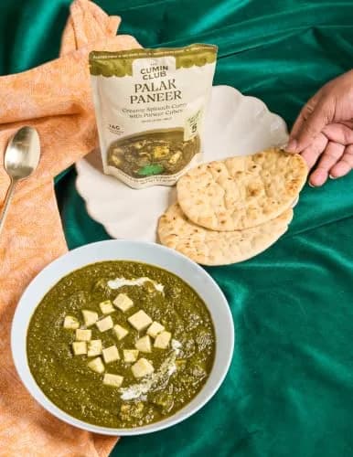 the cumin club Palak Paneer 5 Pack | Authentic Indian Vegetarian Meal Ready in 5 Minutes thumbnail 4